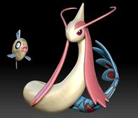 Pokemon Feebas Milotic | 3D