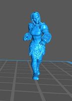 Fantasy Football Female Blitzer 03 | 3D