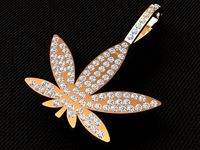 Pendant  Marijuana  | 3D