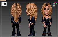Jennifer Aniston stylized figurine | 3D