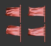 Banners for 2mm rod | 3D