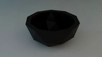 Ornamental flowerpot ico sphere cut | 3D