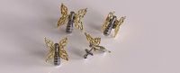 BUTTERFLY EARRINGS VVV | 3D