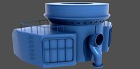 Yamato Nendo Shiki stern barbette scale 1-100 | 3D