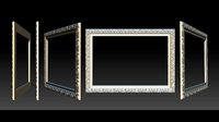3D Frame - Wood Carving STL Model for CNC Router | 3D