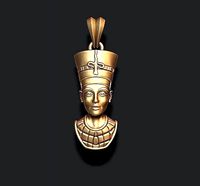 Nefertiti pendant | 3D
