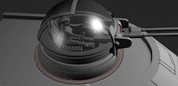 6 Inch Scale VCX Light Freighter Laser Turret Mount | 3D