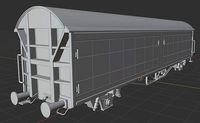 H0 1-87 scale Hbis 298 freight car  | 3D