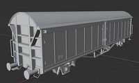 H0 1-87 scale Hbis 294 freight car | 3D