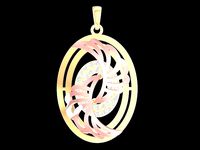 ANGLE WINGS PENDANT 1228 | 3D