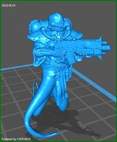 Corrupted Female trooper  | 3D