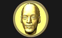 Snoop Dogg medallion pendant 3D printing ready stl obj | 3D