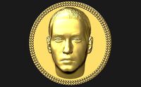 Eminem medallion pendant 3D printing ready stl obj | 3D