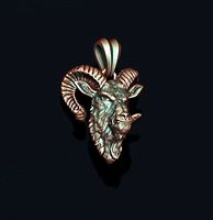 Goat head pendant | 3D