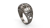Ultra Vision Calligraphic Pattern Women Ring | 3D