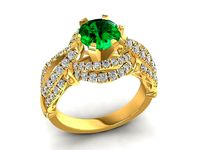 diamond ring for women 941 | 3D