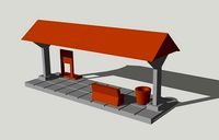 Small Passenger Waiting Platform Outland Models 3D print model | 3D