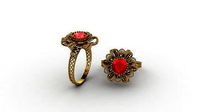 Indain style ring 376 | 3D