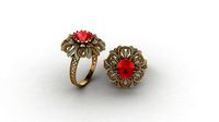 indain style ring 377 | 3D