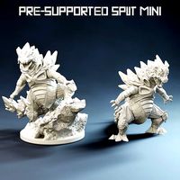 Tyranitar mini Split and Pre supported | 3D