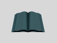 Opened Book | 3D