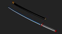 Nichirin Blade from Demon Slayer | 3D