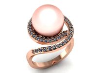 pearl Dimond ring | 3D