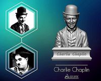 Charlie Chaplin portrait Sculpture | 3D