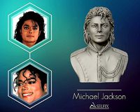Michael Jackson Portrait Sculpture Model 2 | 3D