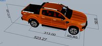 Ford ranger body | 3D