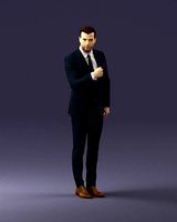 Man in a business suit 0213 3D Print Ready | 3D