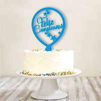 FELIZ CUMPLEANIOS CAKE TOPPER | 3D