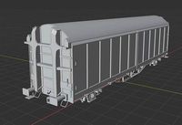 H0 1-87 scale Hbillns 302 freight car | 3D