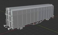 H0 1-87 scale Hbins-tt 292 freight car | 3D