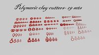 29 sets polymeric clay cutters | 3D