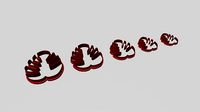 polymeric clay cutter- earrings | 3D