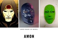 Amon mask Avatar the Legend of Korra  | 3D