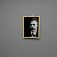 Friedrich Nietzsche wall frame | 3D