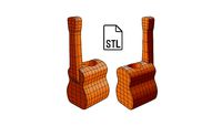 Stl file of Straw topper D10 guitar for 3d printing | 3D