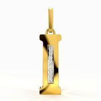 I SCRIPT DIAMOND PENDANT | 3D