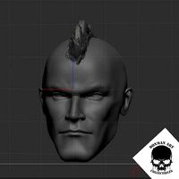 The Punk Head for 6 inch action figures | 3D