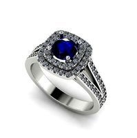 497 Ring with round stones | 3D