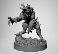 Corrupted Beefy Creature | 3D