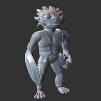 Swamp Lizard Warrior | 3D