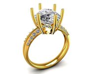 diamond ring for women 1165 | 3D