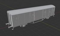 H0 1-87 scale Gbs 258 freight car | 3D