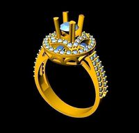 DiamondRing 18K WhiteGold | 3D