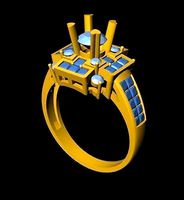 DiamondRing 18K WhiteGold Outstanding Brilliance | 3D