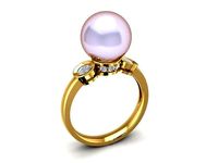 pearl ring 1385 | 3D