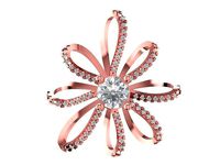 rose gold pendant 1889 | 3D